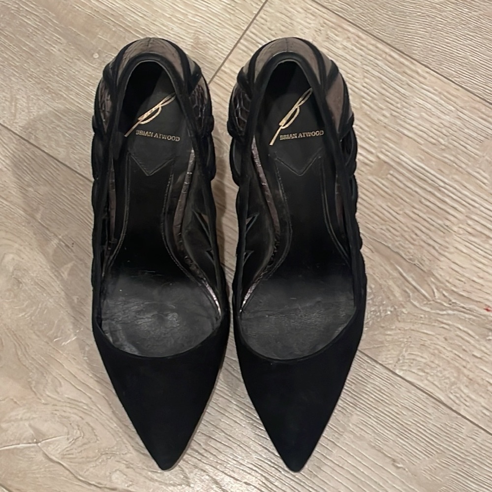 Brian Atwood, Nicolette suede pumps - Picture 9 of 11